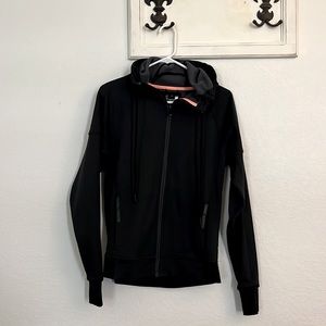 Women’s Adidas Black Zip up Hooded Jacket Size S.